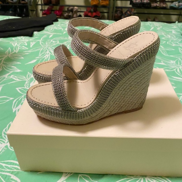 Gently Used Christian LouBoutin Heeled Sandals - Picture 3 of 4